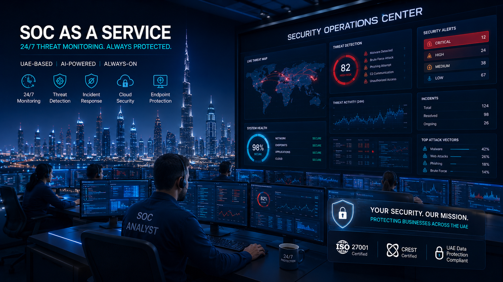 SOC as a Service: How UAE SMBs Get Enterprise Security Without the Headcount