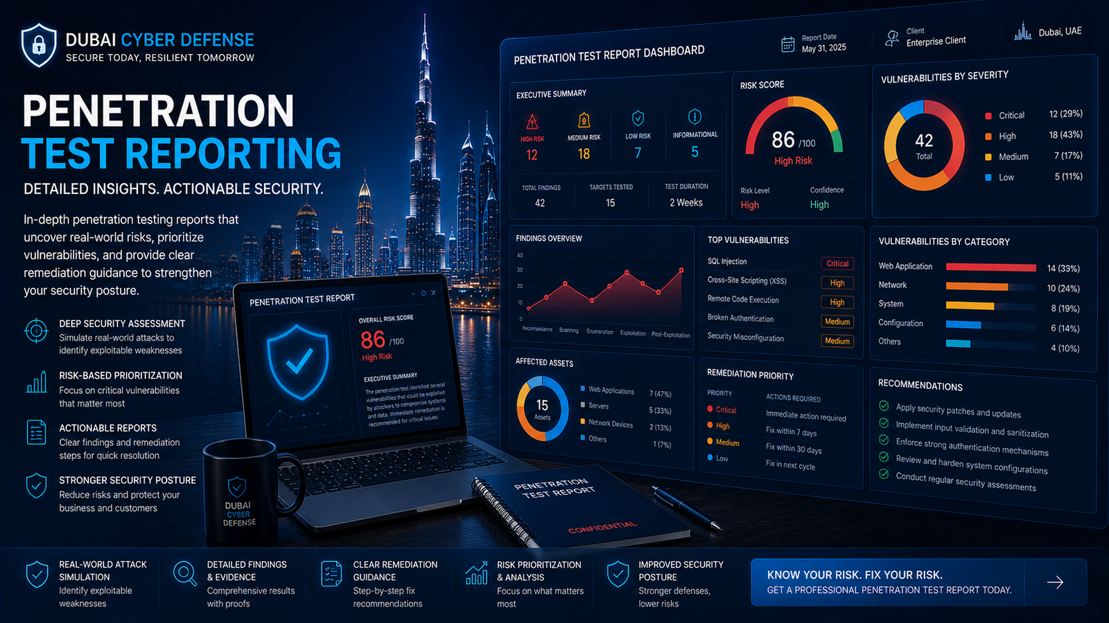 What a Real Penetration Test Report Should Tell Your Dubai Business