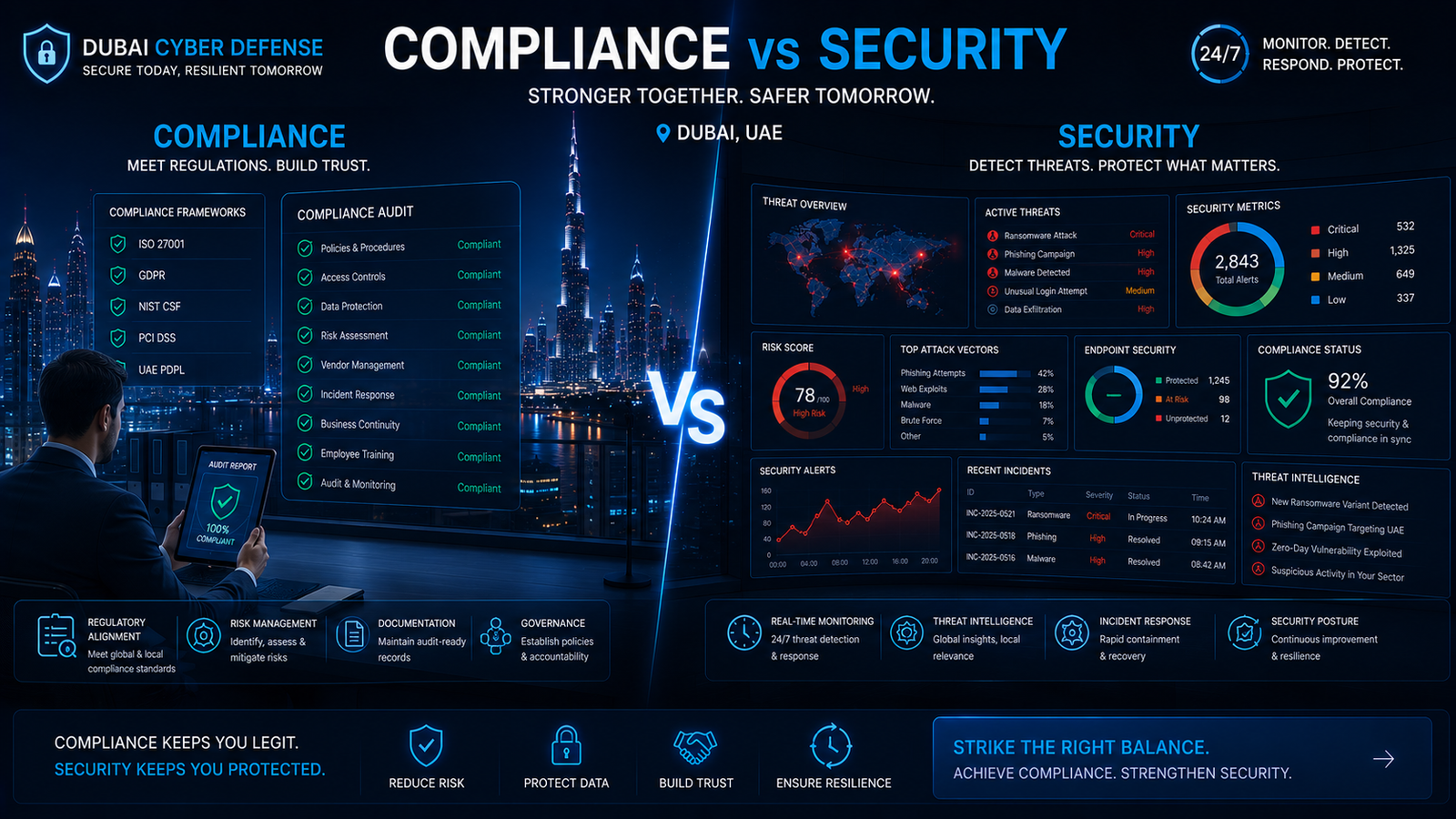 Compliance vs Security: Why Passing an Audit Isn't Enough in Dubai