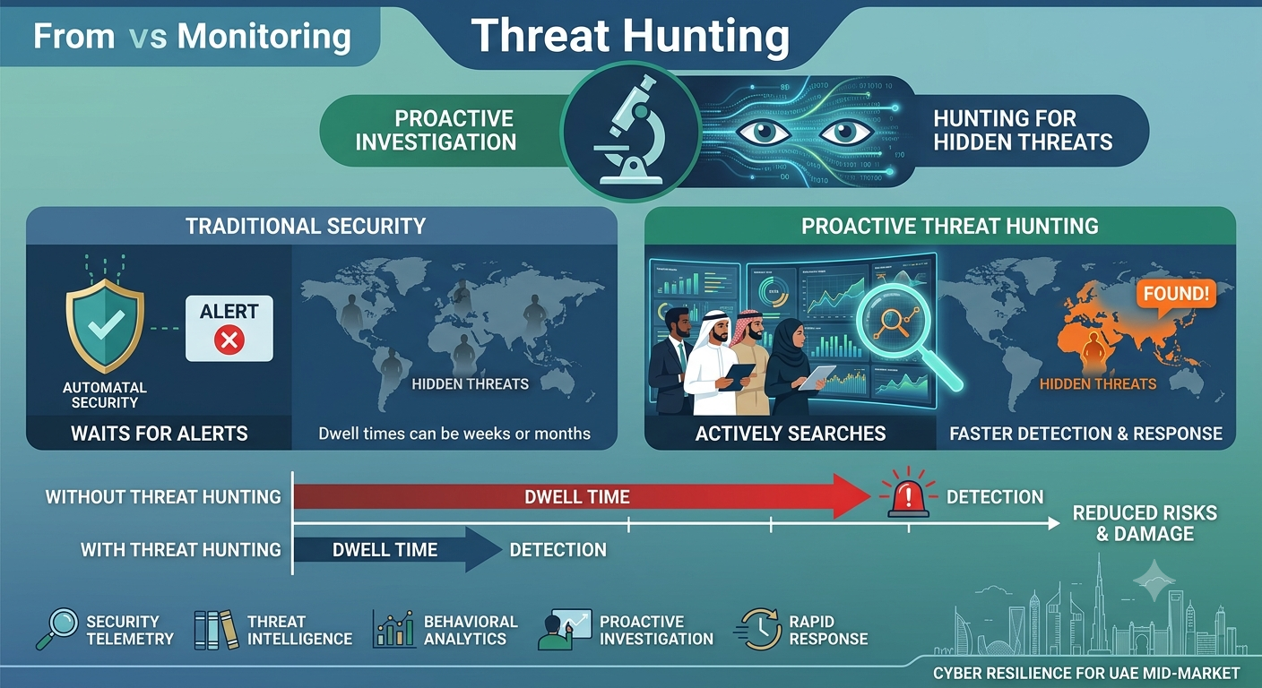 Threat Hunting Explained for UAE Mid-Market Companies