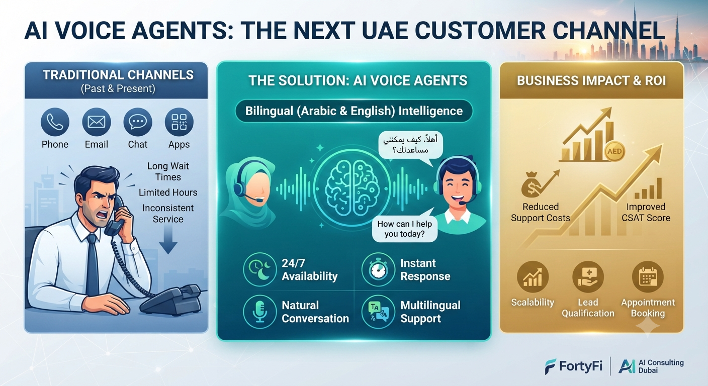 AI Voice Agents in Arabic and English: The Next UAE Customer Channel