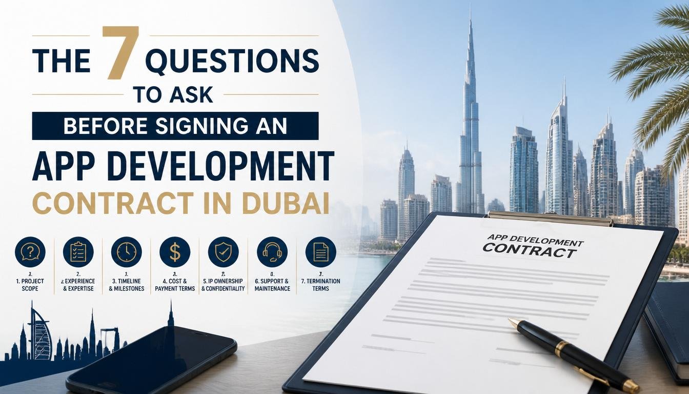 The 7 Questions to Ask Before Signing an App Development Contract in Dubai