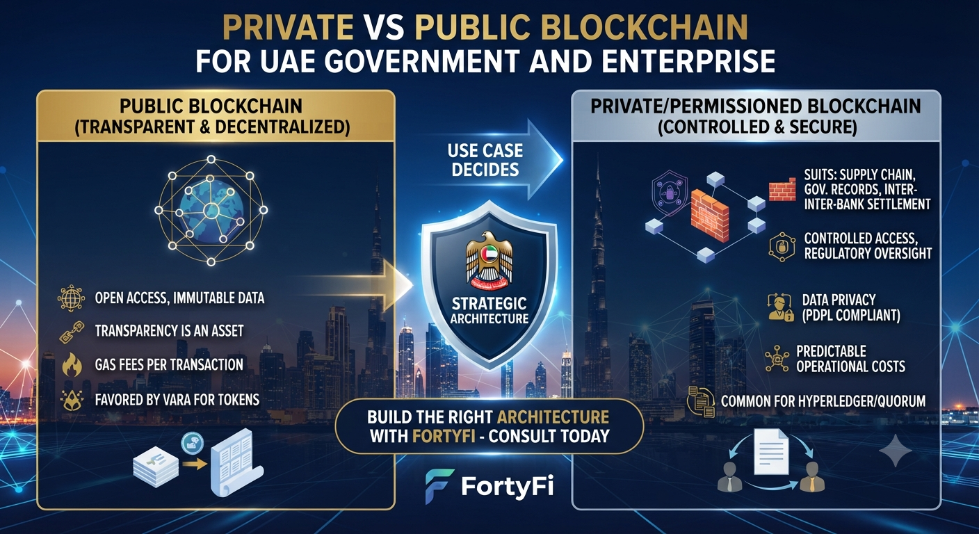 Private vs Public Blockchain for UAE Government and Enterprise