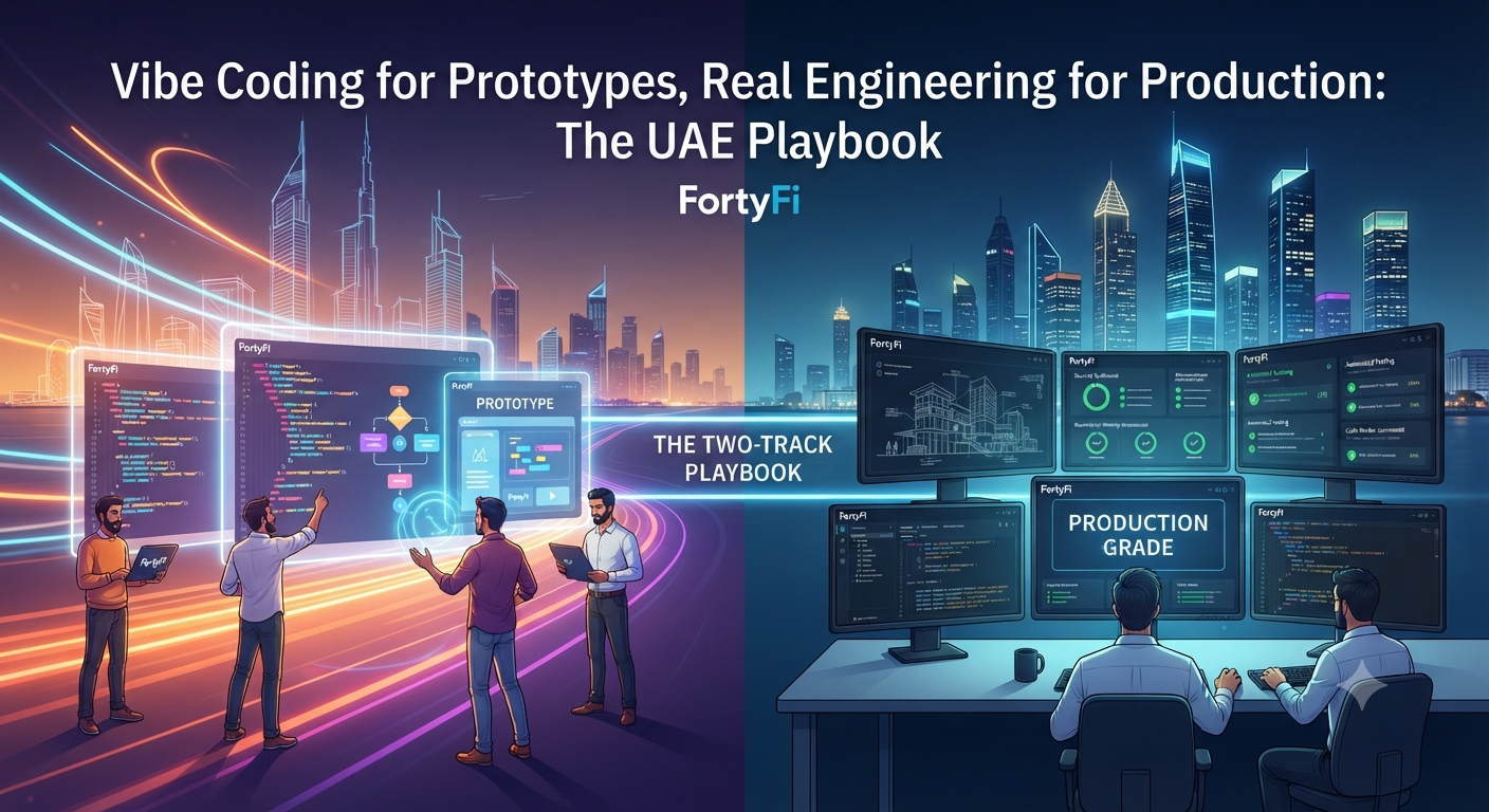 Vibe Coding for Prototypes, Real Engineering for Production: The UAE Playbook