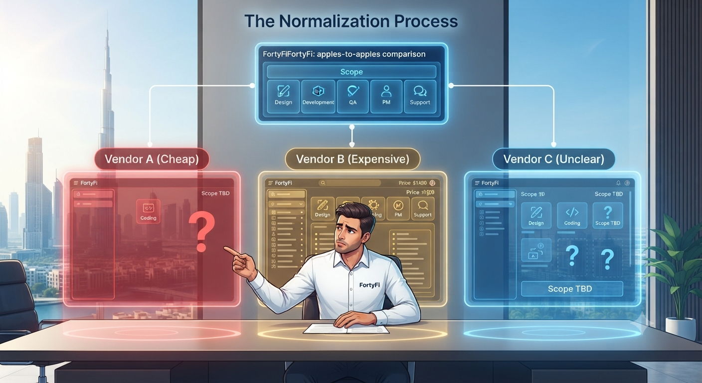 How to Compare Three Wildly Different Dubai Dev Quotes
