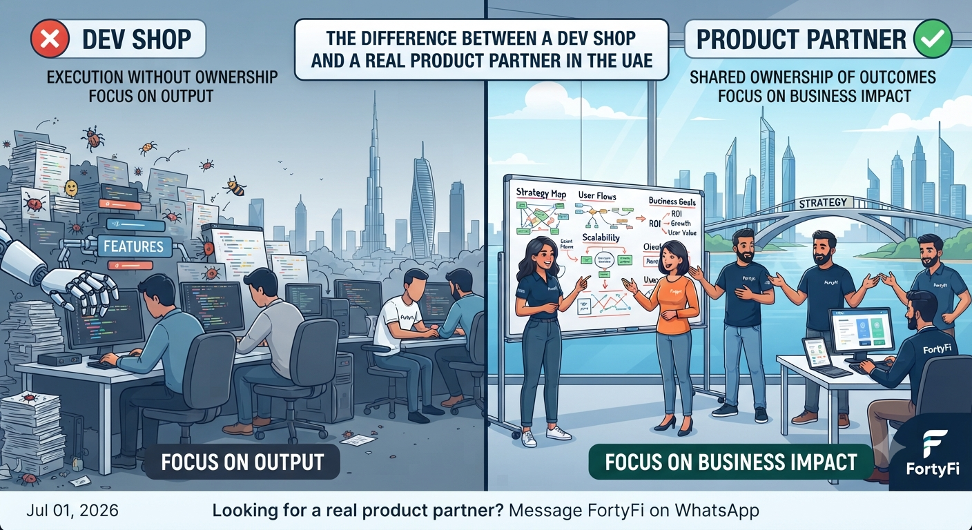 The Difference Between a Dev Shop and a Real Product Partner in the UAE