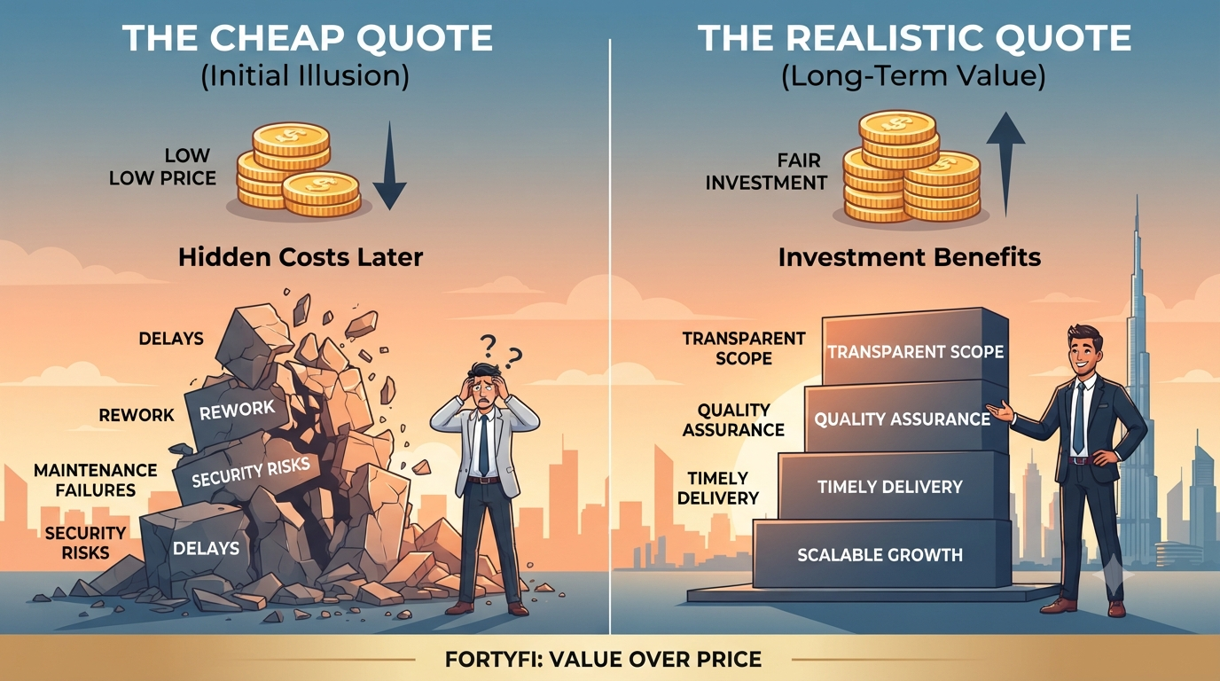 Why the Cheapest Dev Quote in Dubai Usually Costs the Most