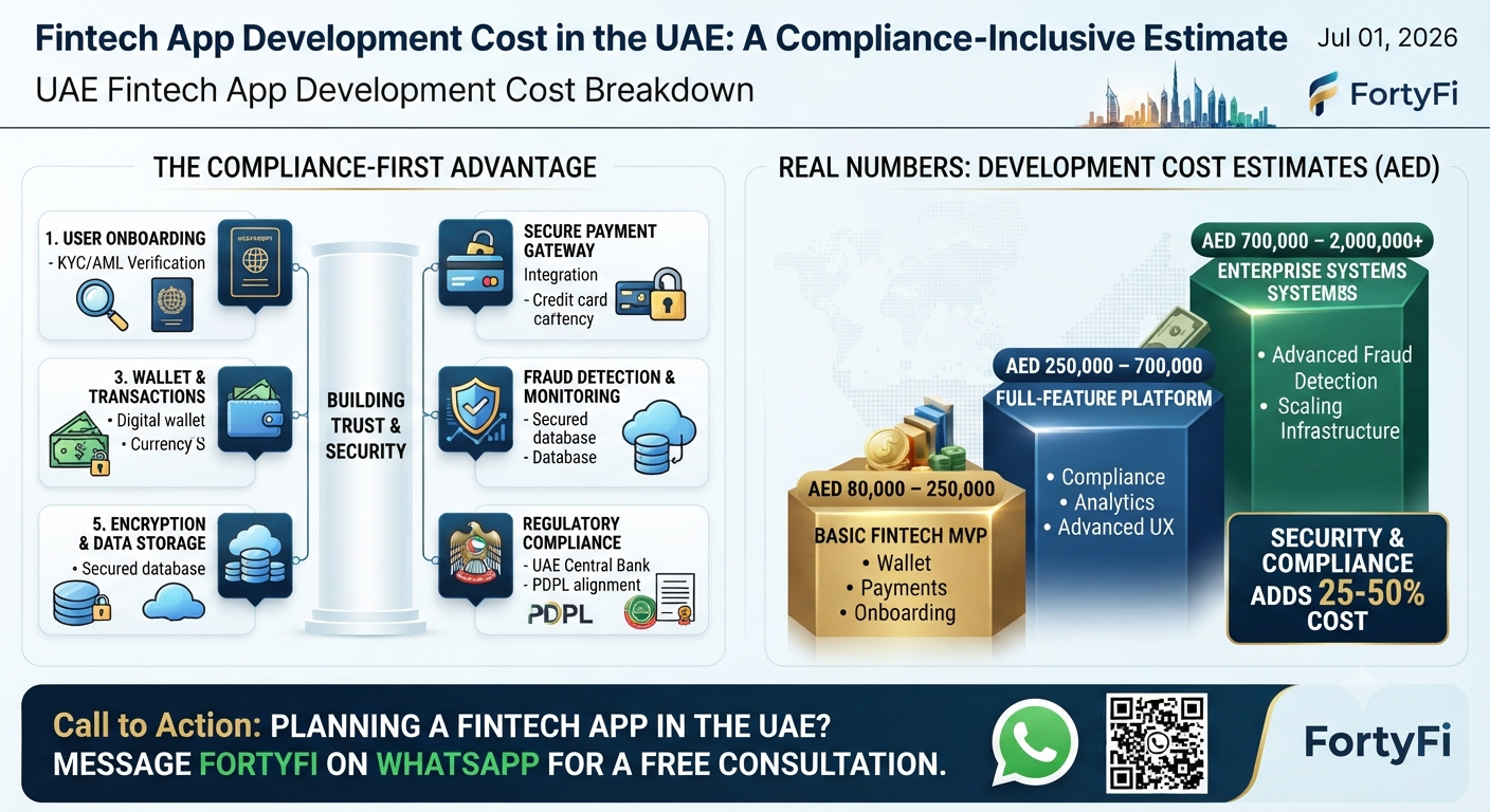 Fintech App Development Cost in the UAE: A Compliance-Inclusive Estimate