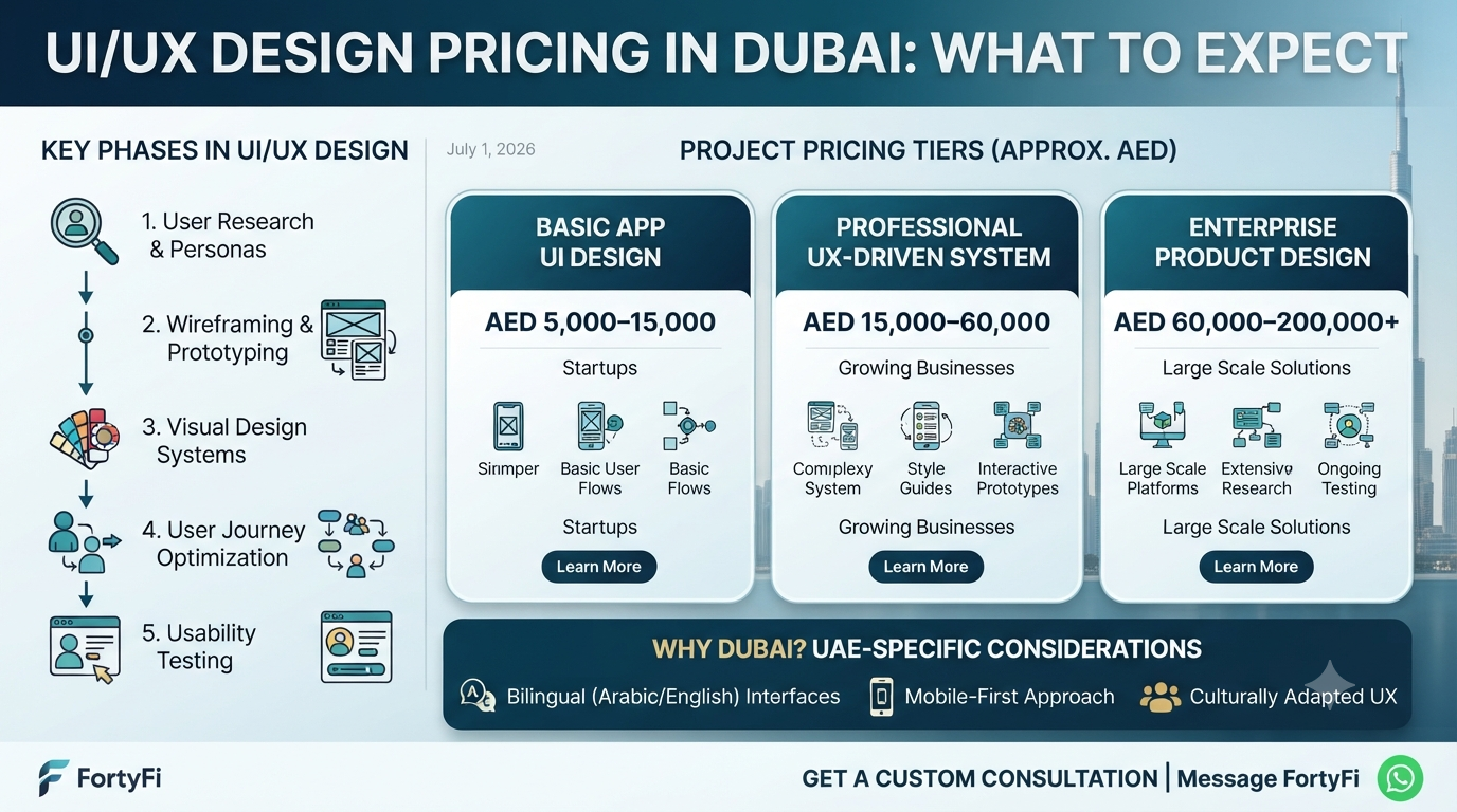 UI/UX Design Pricing in Dubai: What You Should Expect to Pay